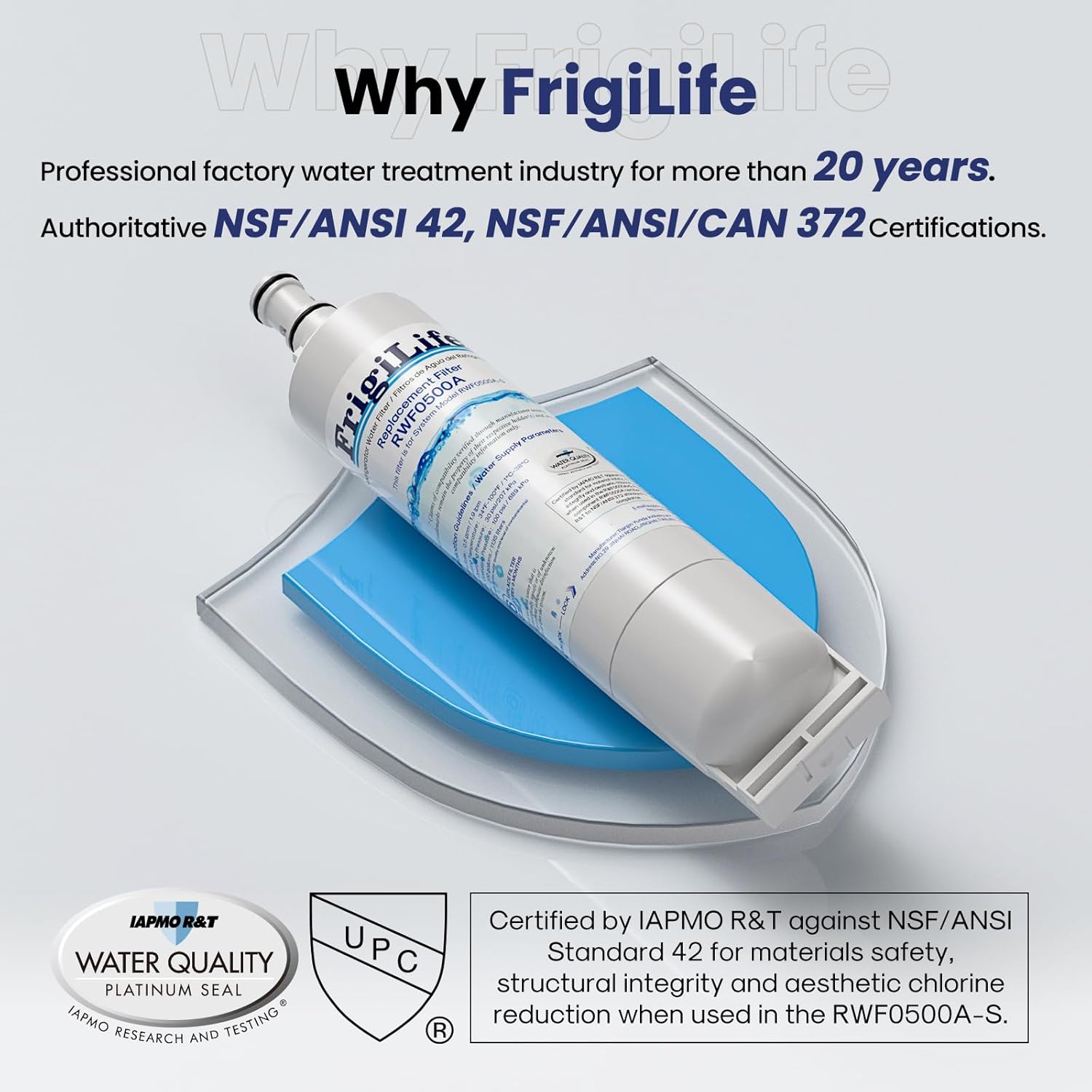 4396508 Replacement for Whirlpool 4396510, EDR5RXD1, NLC240V, PNL240V, 4396508p, 4396547, 4392857, 9010, LC400V, 46-9010, Everydrop Filter 5 Refrigerator Water Filter, 2PACK - Image 2