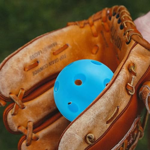 Miniatura 4 de Paquete de 20 pelotas de práctica de béisbol  Pelotas de entrenamiento suaves para bateo, bateo, lanzamiento, softbol hueco de flujo de aire, mini