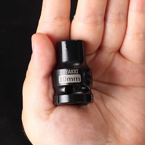 Miniatura 122 de Enchufe de impacto de 6 PT de 1/2" x 0.827 in de profundidad, CR-MO, 1/2 pulgada de accionamiento de 6 puntos para una fácil extracción