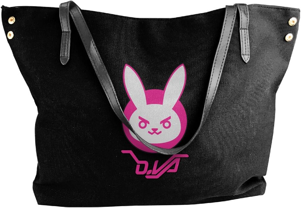 Overwatch DVA Logo Canvas Crossbody Shoulder Bag For Women.