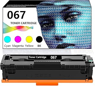 067 067H Cartucho de toner preto para Canon ImageClass LBP633CDW LBP632CDW MF653CDW MF654CDW MF656CDW CRG-067 Conjunto de rendimento de alto rendimento Black x 1