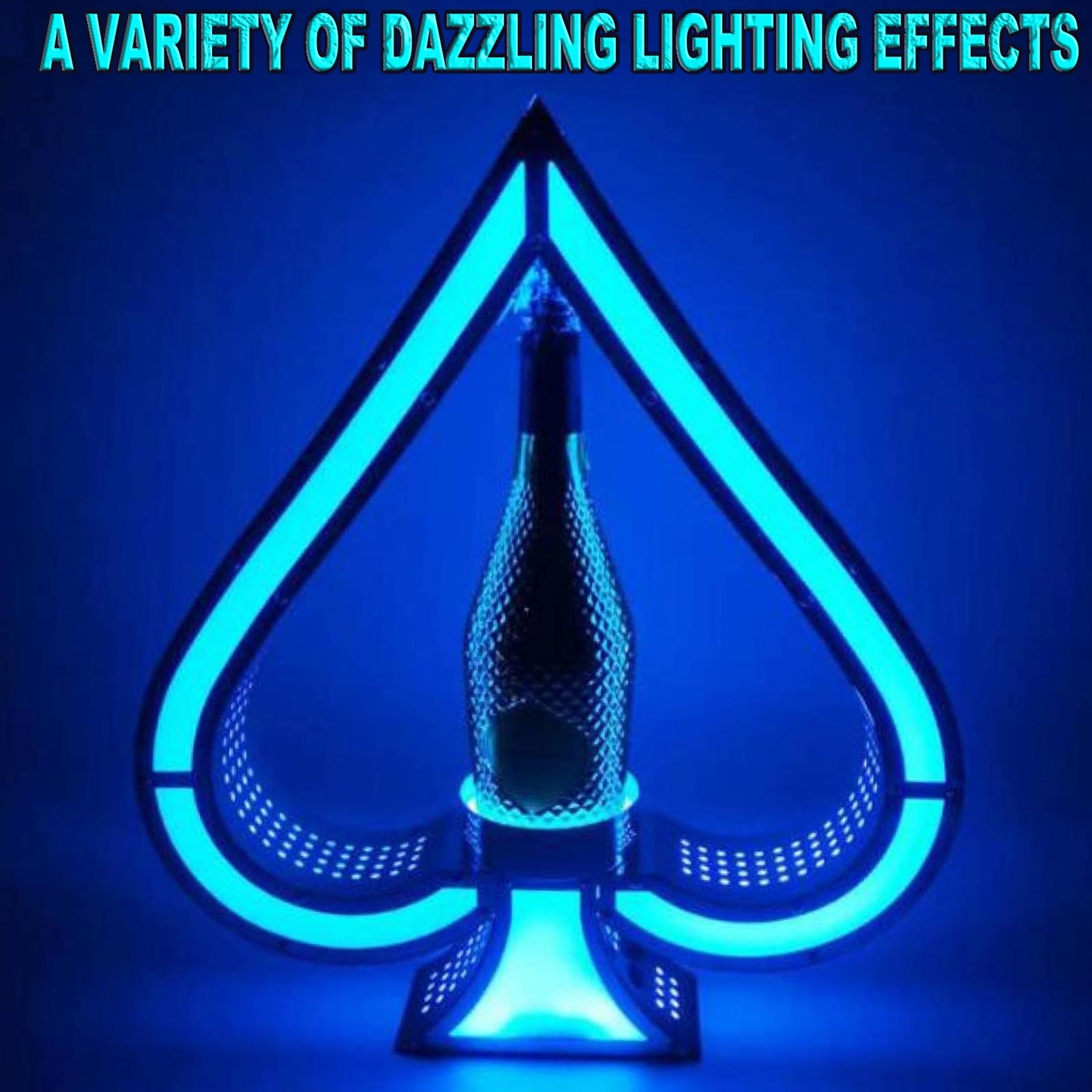 Espositore a LED per bottiglie di champagne, ricaricabile, per bar, hotel, discoteca, feste private, illuminazione perfetta per bottiglie di vino e supporto per presentazioni