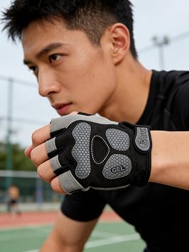 Gloves, Mens Fitness Equipment, Womens Equipment, Horizontal bar, Anti-Skid Pull up, Half Finger Riding, Anti Cocoon, Bicycle Climbing, Shock Absorption
