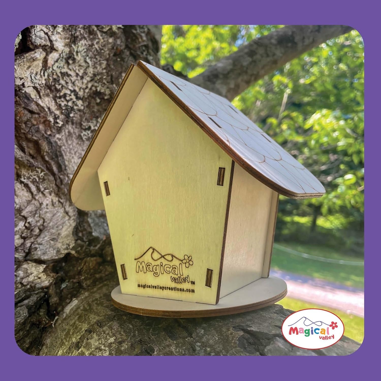 Wooden Fairy House Craft Kit for Kids | DIY Fairy Garden with Paints & Decorations | Creative Arts & Crafts Birthday Gift for Girls Activity | Ages 5, 6, 7, 8-12 Girls.