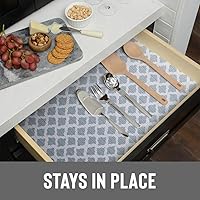 Vista 59 de Con-Tact Brand Grip Prints Shelf Liner, Non-Adhesive Durable Liners, Slip-Resistant Drawer and Cabinet Covering, 18" x 4', Dottie Grey, Pack of 1