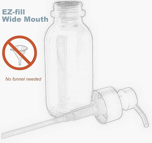 Miniatura 4 de Dispensador de jabón de vidrio con bomba de metal, botella de loción de vidrio de 16 onzas