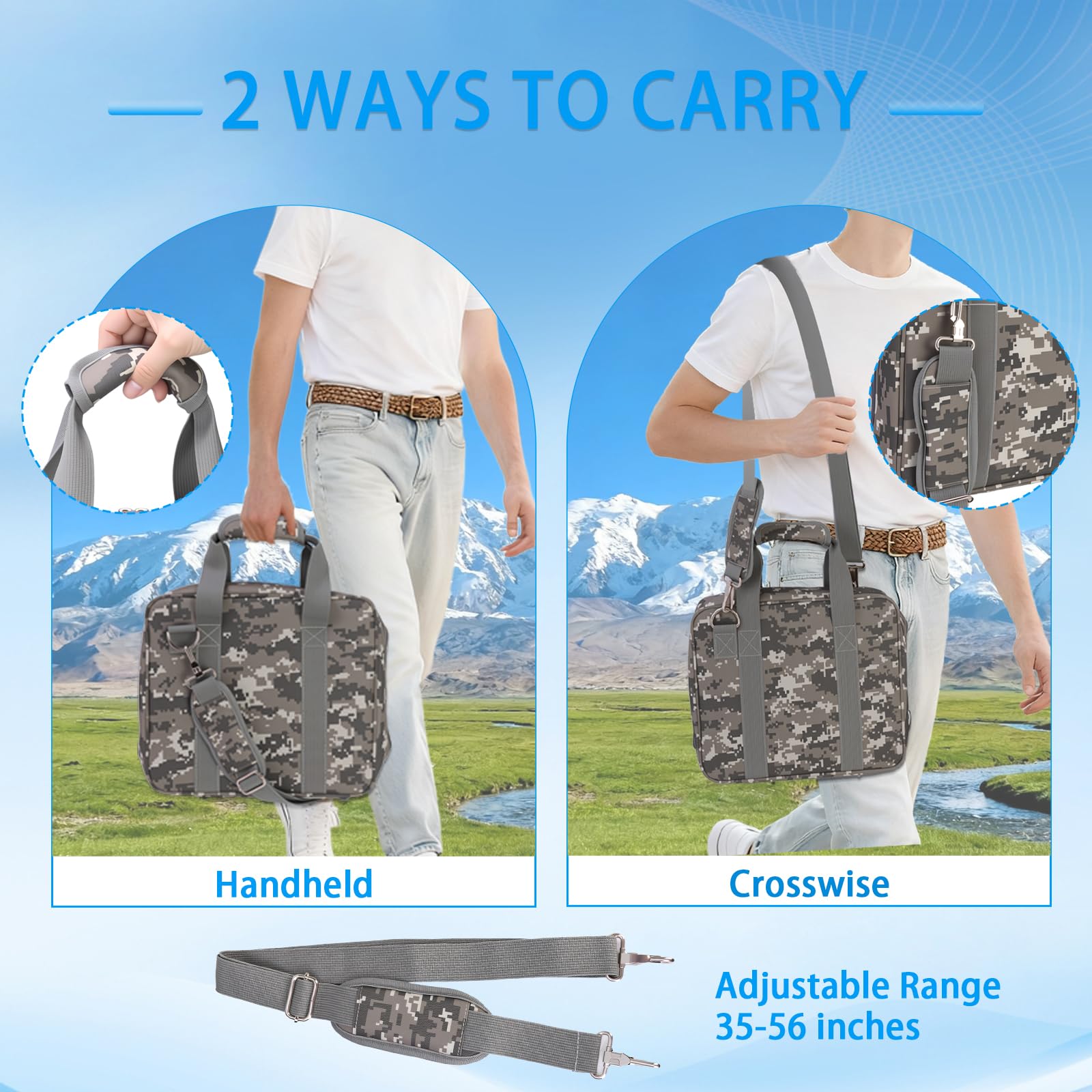 RC GearPro Tragbare Tasche für Starlink Mini, Schultertasche Reise-Tragetasche passend für Starlink Mini Schüssel Zubehör, Netzteil, Ethernet-Kabel