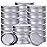 4 Ounce Aluminum Tin Jar Refillable Containers 120 ml Aluminum Screw Lid Round Tin Container Bottle for Cosmetic,Lip Balm, Cream, 24 Pack