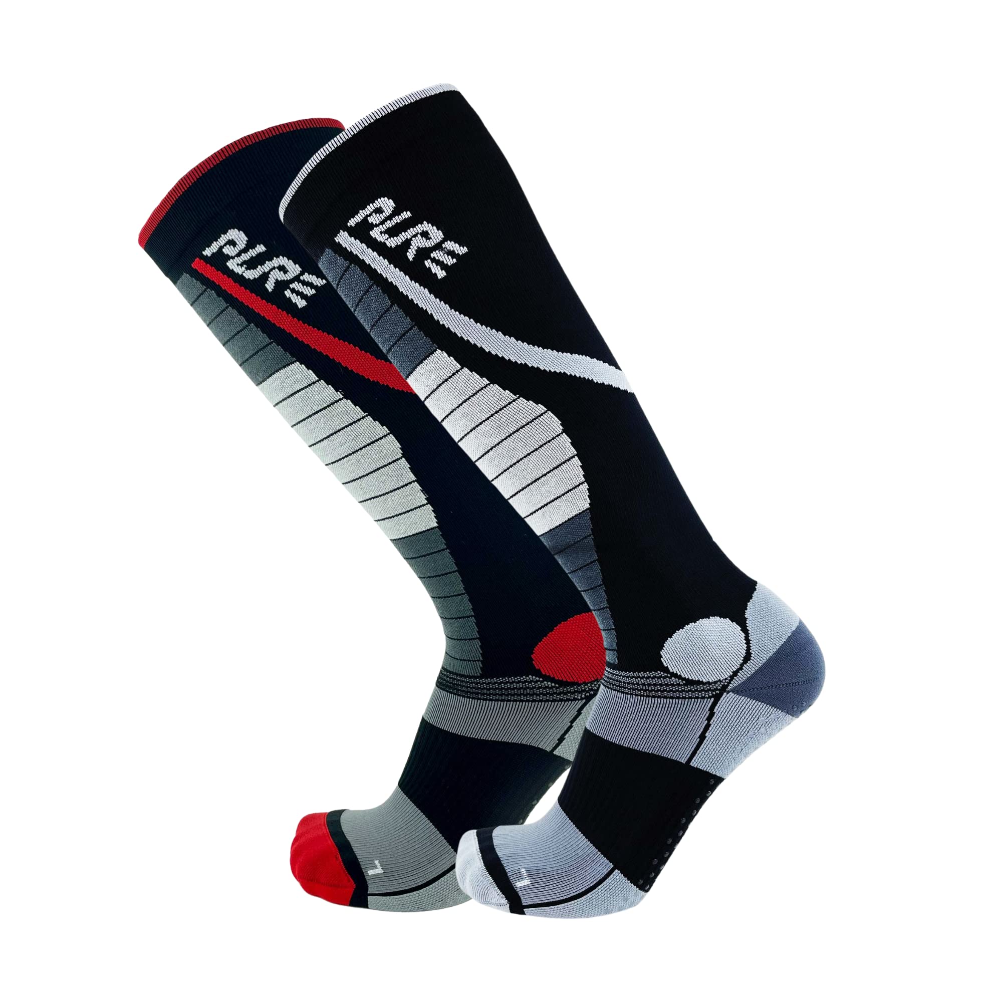 Pure Athlete Lifting Socks- Weightlifting Shin Guards, Deadlift Protector Compression Sock for Cross Training & Weightlift