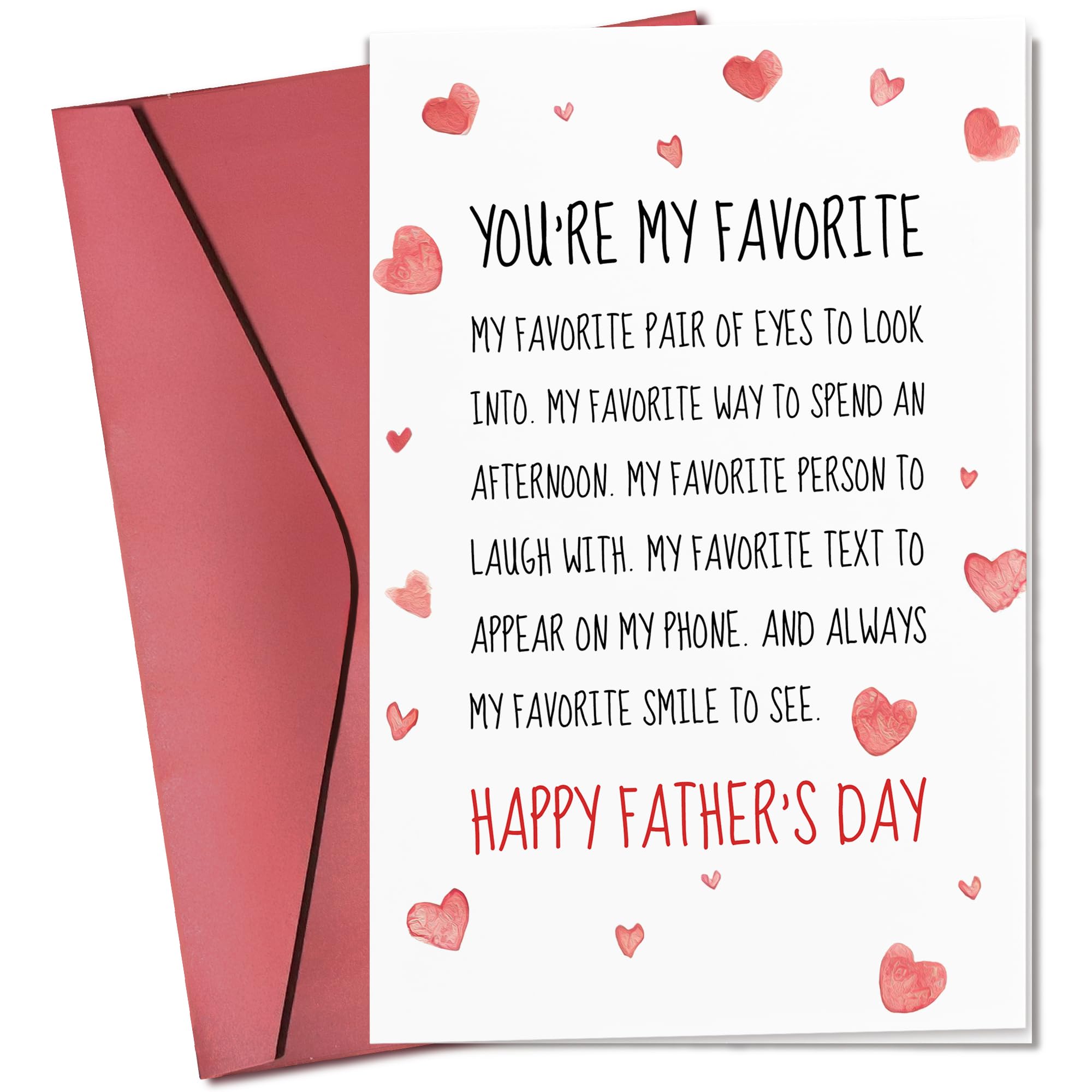 Pawzity Fathers Day Card from Wife - Romantic Fathers Day Cards for Husband - Happy Husband Cards from Wife - Single 5.3''x 8'' Folded Greeting Card