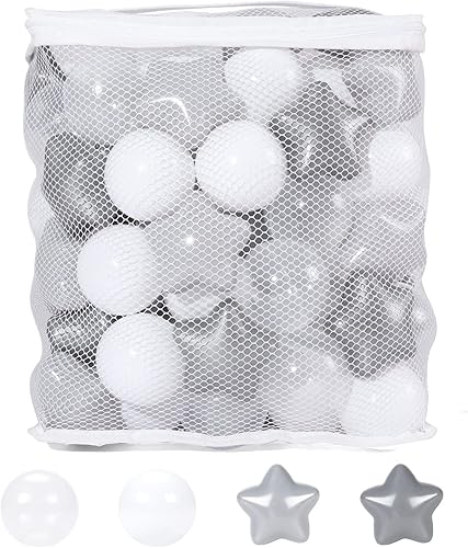 Miniatura 5 de Pelotas de Star Balls para niños pequeños de 1 a 3 pelotas, tienda de campaña de juego, tobogán y túneles, decoración de fiesta de cumpleaños,