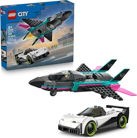 LEGO City Jet vs. Car 60489 product and packaging