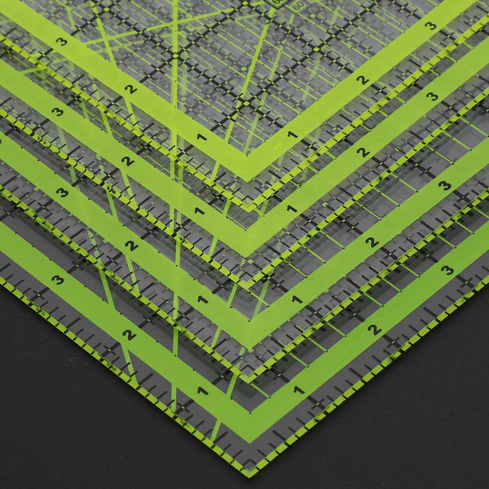 Quilt-Lineale und Vorlagen, Nählineal, 31 X 17 X 3, 5 Stück, Lineal, Quilt-Vorlagen, Transparent, Nähen, Schneiden, Basteln, Manuelle -Werkzeuge