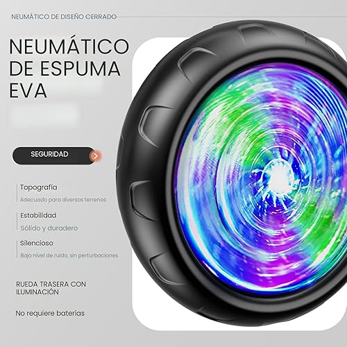 Miniatura 4 de Umatoll Triciclo para niños pequeños de 2 a 5 años, bicicleta ajustable para niños y niñas de 2 a 4 años, triciclo con ruedas iluminadas