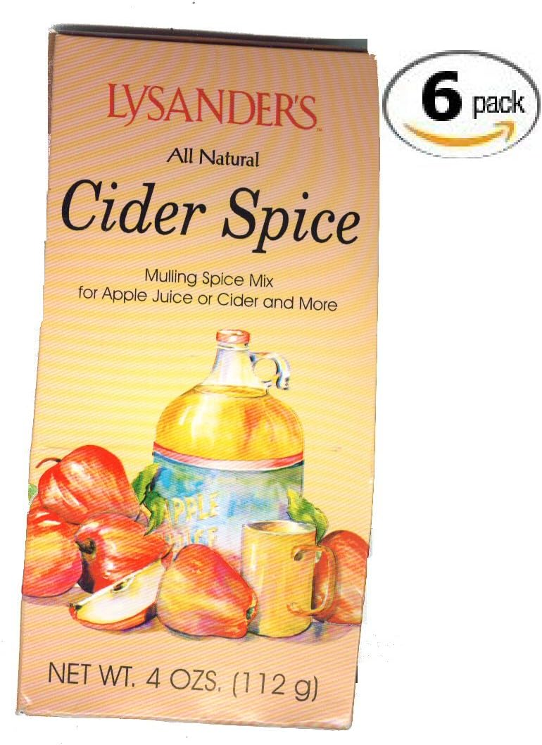 Lysander All Natural Cider Spice-6 Packages