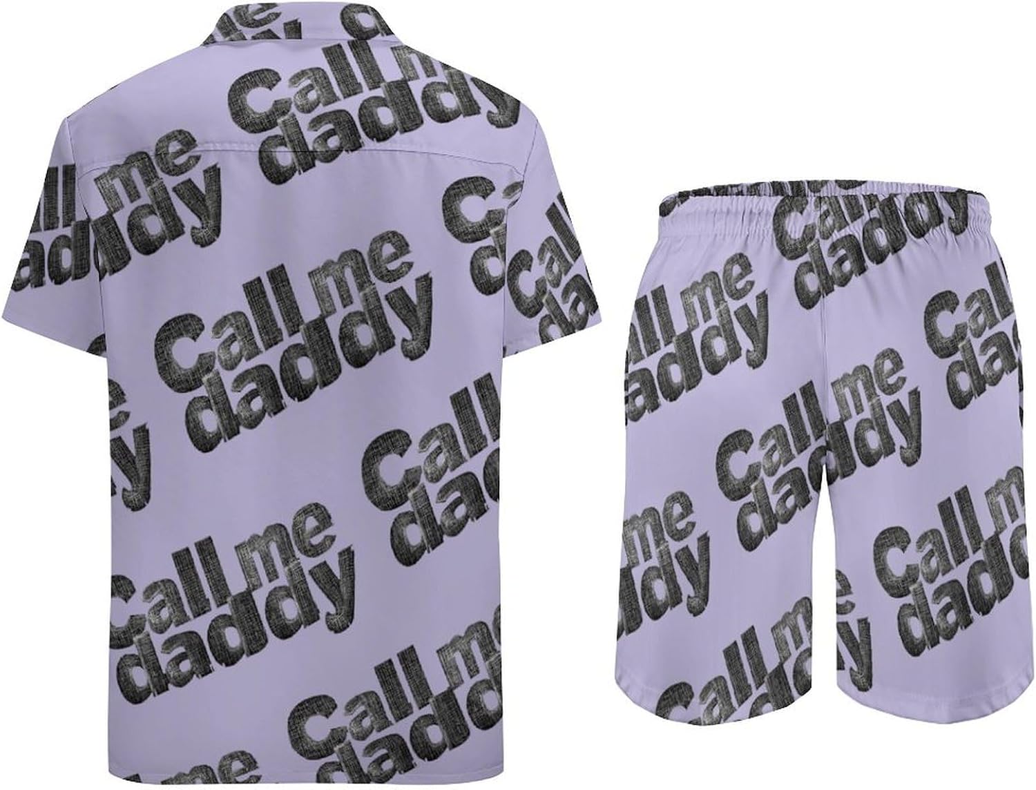 Plaid Call Me Daddy Texture Summer Mens Vacation Outfits Beach Shirts Shorts Matching Set