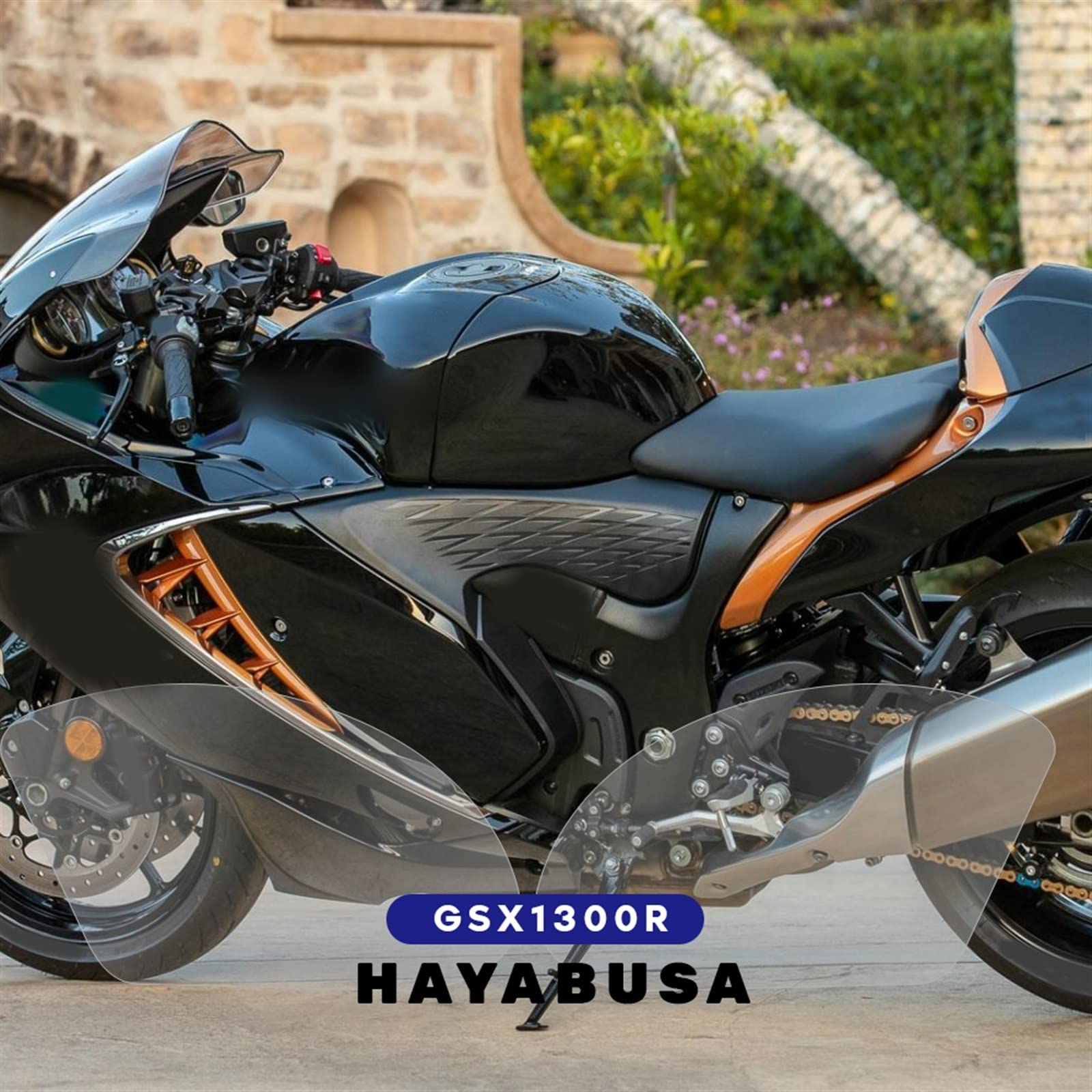 Moto pour Suzuki Hayabusa GSX1300G GSX1300 GSX 1300 G Autocollant De Protection du Réservoir De Carburant 2021 2022 Peinture Film De Protection en TPU Accessoires