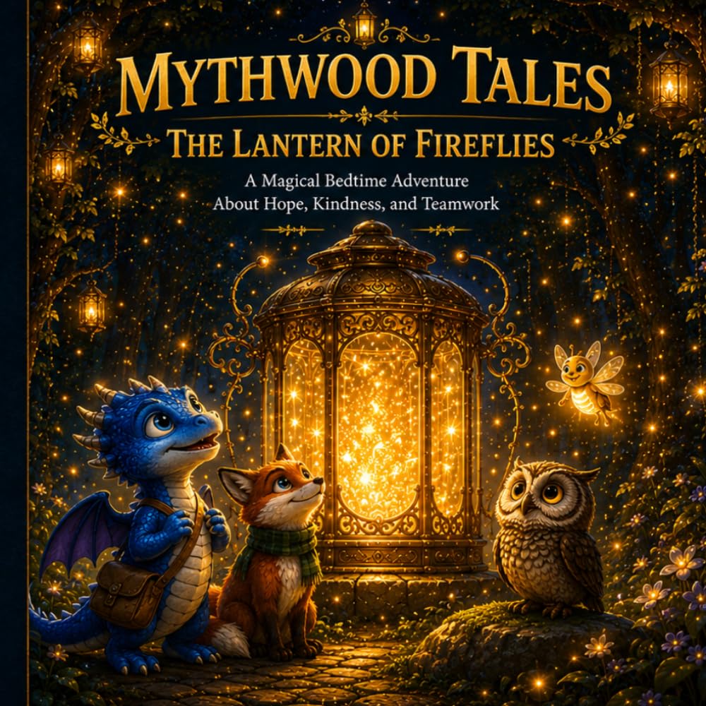 Mythwood Tales: The Lantern of Fireflies: A Magical Bedtime Adventure About Hope, Kindness, and Teamwork