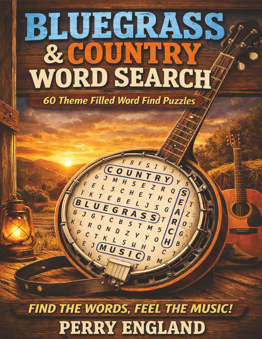 Bluegrass & Country Word Search: 60 Theme Filled Word Find Puzzles