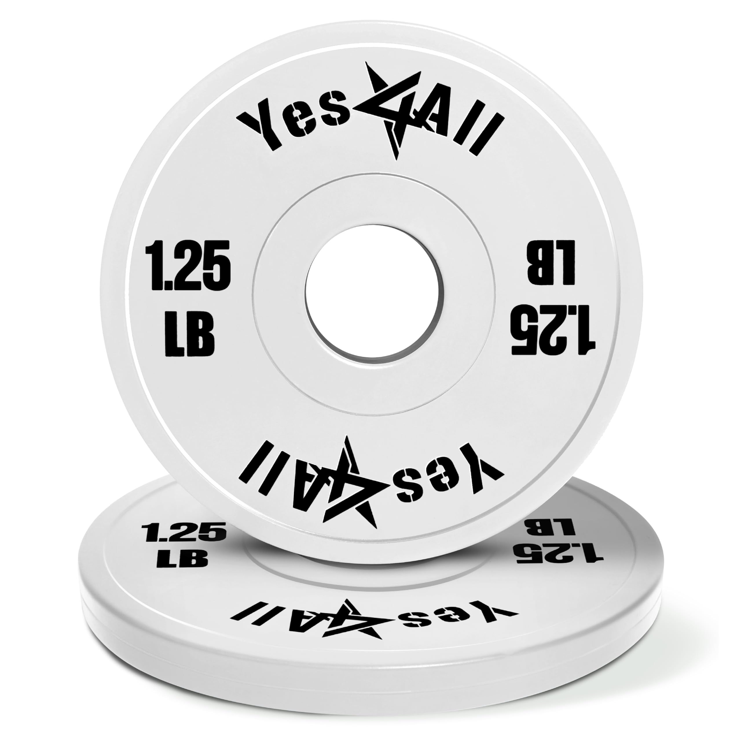 Yes4All Fractional Weight Plates Set, Available In Steel And Rubber, Set of 2/4/6 Plates in 1.25LB, 2.5LB, or 5LB Sizes, Micro Change Plates for