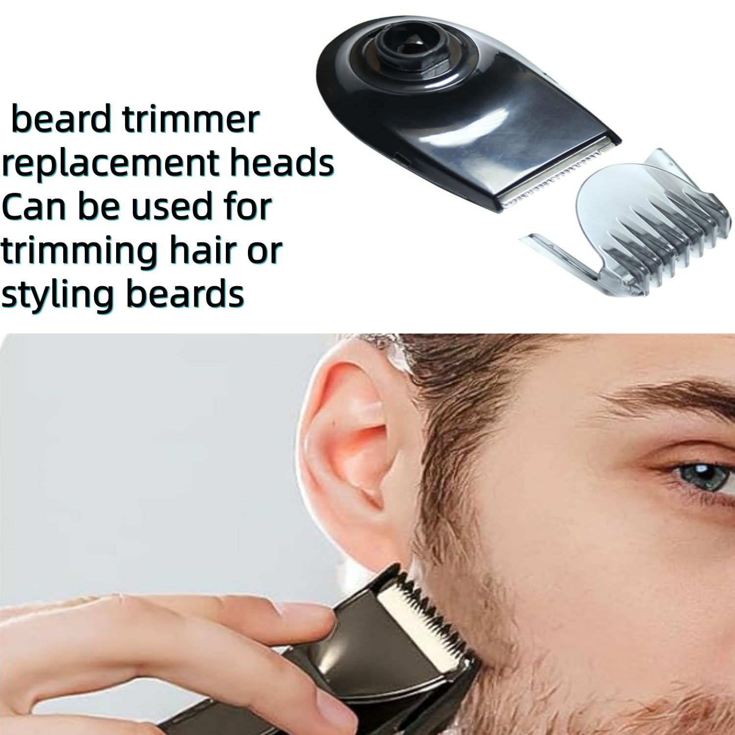 RQ12 RQ11 RQ10 Shaver trimmer replacement heads for Philips Norelco Sensotouch Arcitec RQ1150 RQ32 RQ1250 S6000 S7000 S5000 S9000Series Smartclick Beard Styler 2-Pack