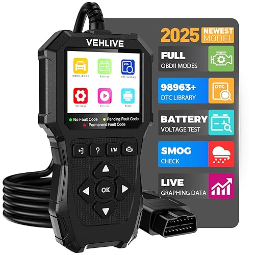 OBD2 Scanner Diagnostic Tool, Check Engine Light Car Code Reader
