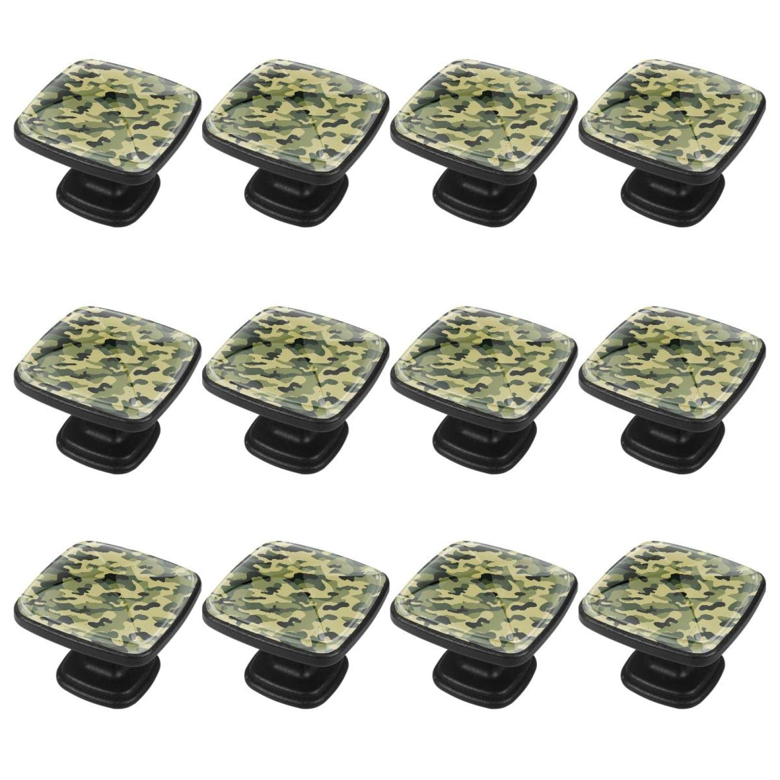 Boutons pour armoires et tiroirs poignées de commode de ferme vintage moderne vert