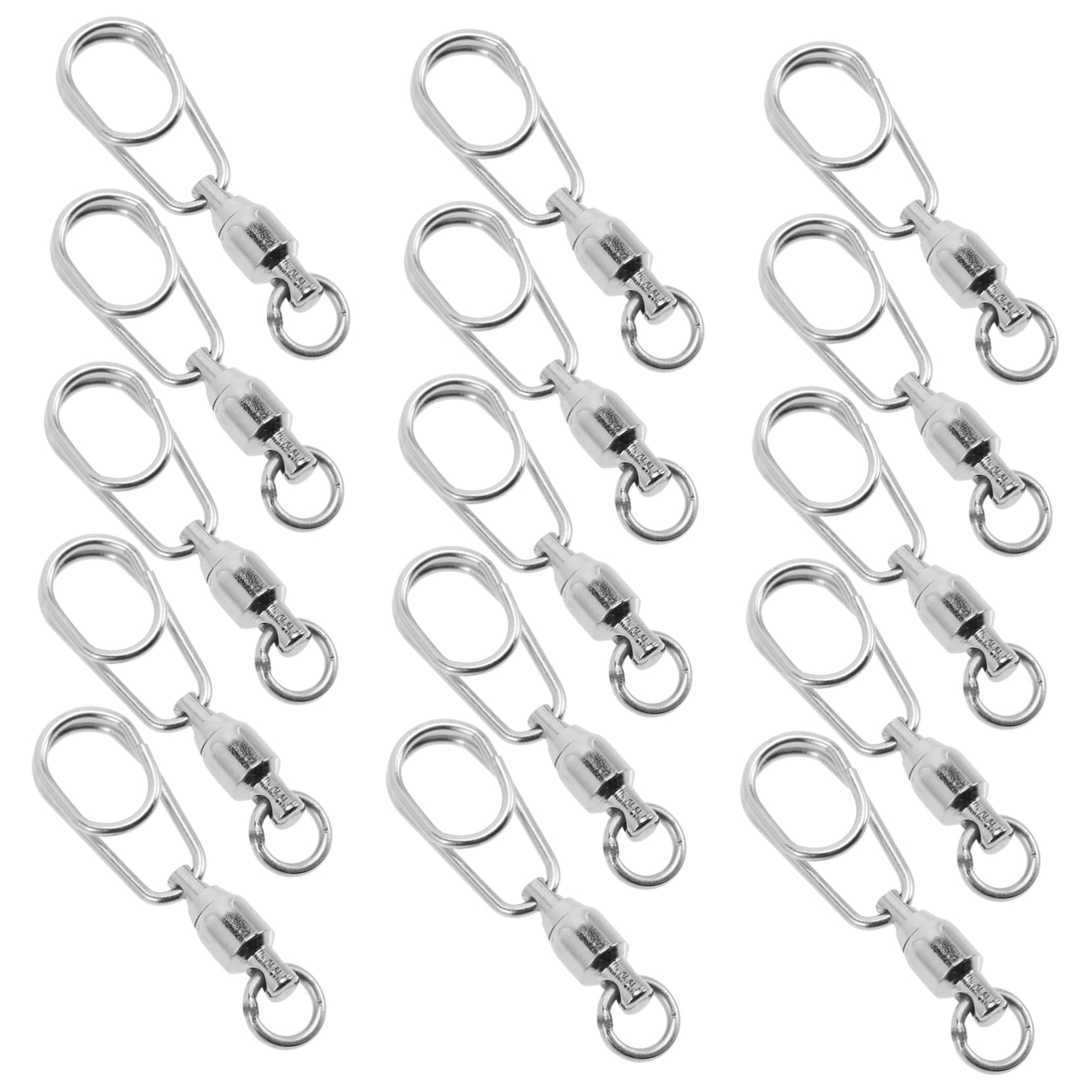BESPORTBLE 90 Pezzi Connettore Ad Anello A Otto Figure Girelle A Scatto Attrezzatura Da Pesca Parti Di Pesca Canna Girevole A Scatto Esche Da D'Acqua Dolce Lenza Da Resistente