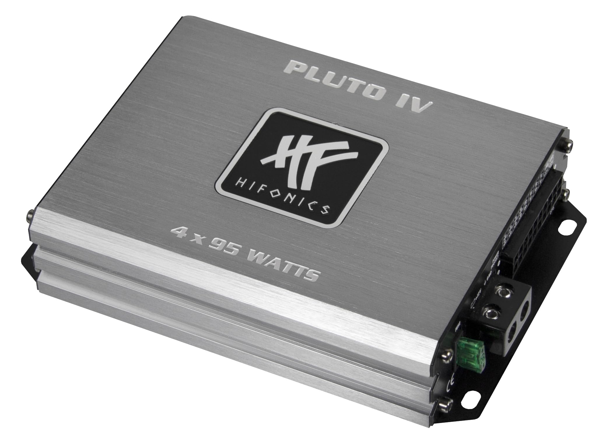 HiFonics PLUTO 4 | Amplificador de potencia digital de 4 canales micro, clase D con 4 x 95 W RMS