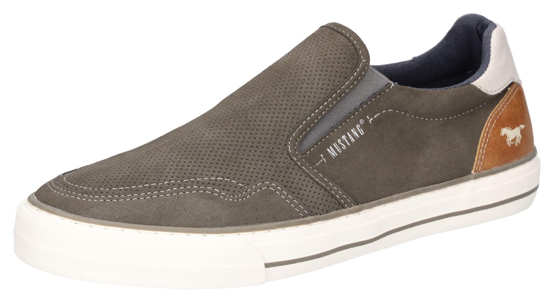 MUSTANG Herren Slipper in grau