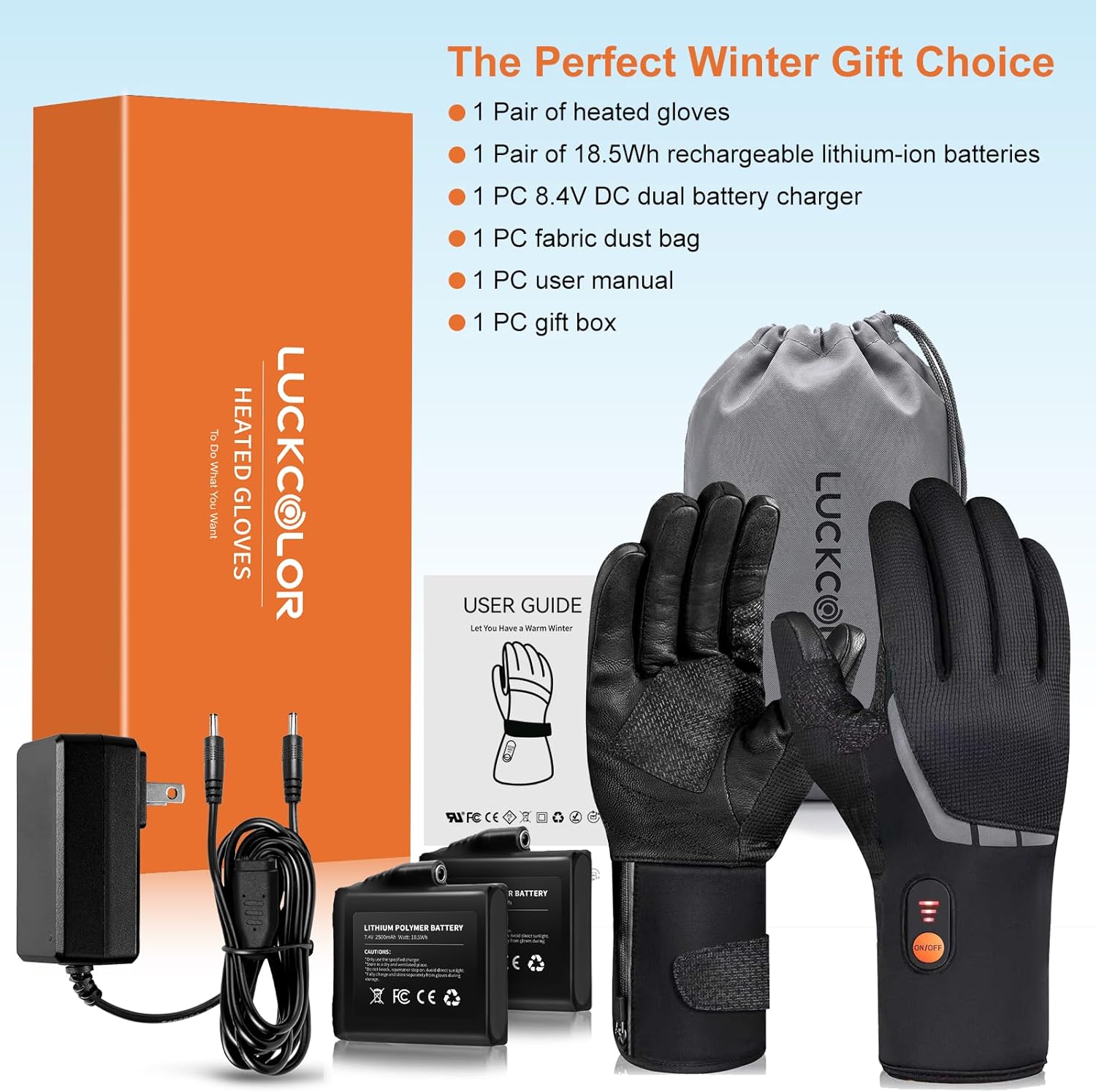 Heated Gloves for Men Women, Rechargeable Waterproof Heated Work Gloves with Arthritis Raynaud's Relief for Ski Hiking Driving - Image 7