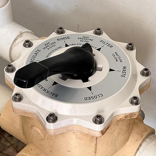 Miniatura 6 de 270067 Kit de reemplazo de conjunto de válvula superior de 2 pulgadas para Pentair Hiflow Top y Side Mount Pool Spa Multiport Valve 261177 261173