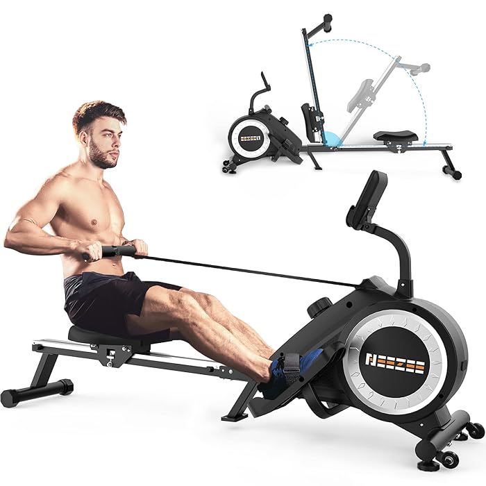 Buy Rowing Machine Foldable Rowing Machine with LCD Monitor, Enhance