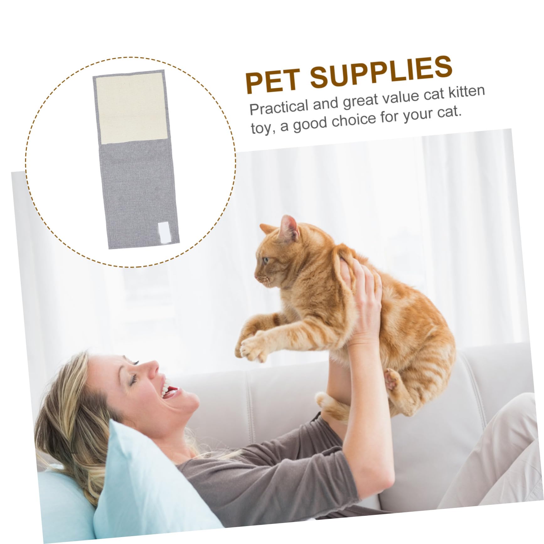 Funda de Sofá Antirayaduras para Gato, Protector de Reposabrazos de Sisal | Hogar y Oficina, Superficie de Sisal para Gatos, Uso en Reposabrazos y Protección Antirrayado del Sofá