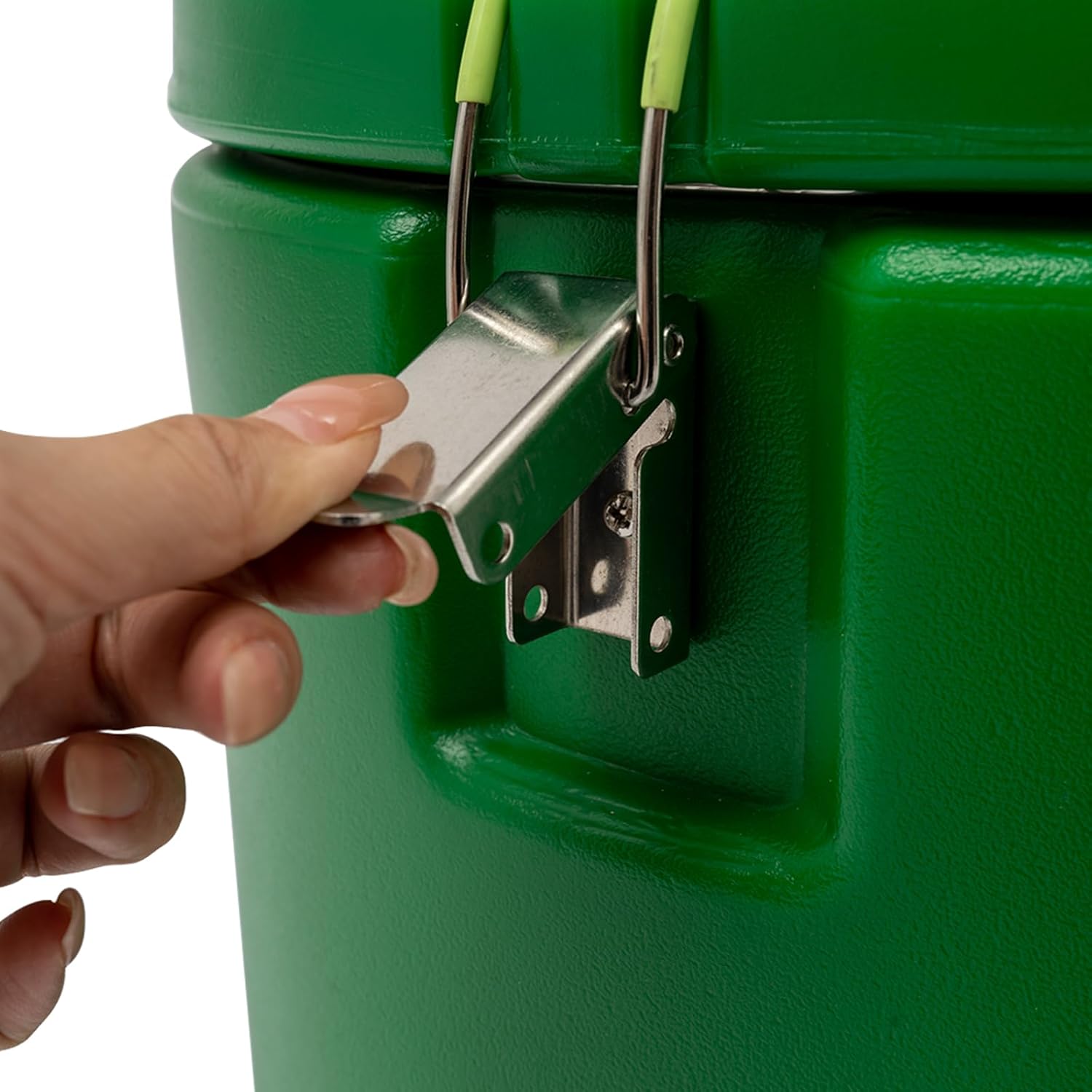 31.7 QT Insulated Soup Container, Commercial Food Warmer for Hot or Cold, 30 L Hot Box for Catering, Thermal Food Jar with 3 Buckles and Handles, Stainless Steel Lining with Lid, 6H Insulation Time