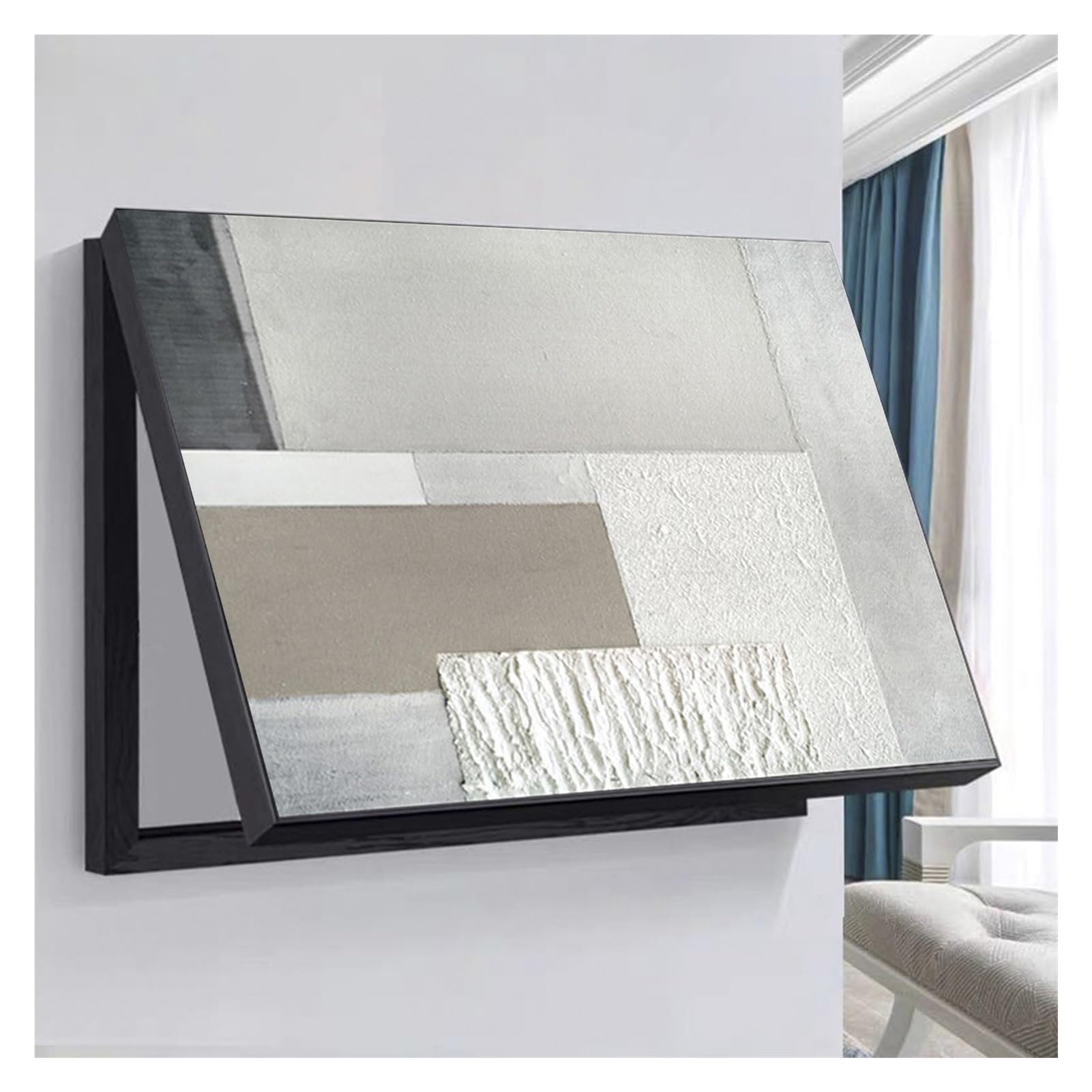 Tapa Cuadro Electrico Decorativo Decoración de la Caja de Contadores Tapa Abatible Que Se Abre Arte de Pared de Caja de Contadores Fácil de Instalar(B,40x60cm)
