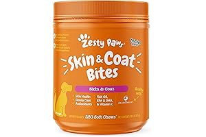 Zesty Paws Skin & Coat Bites for Dogs