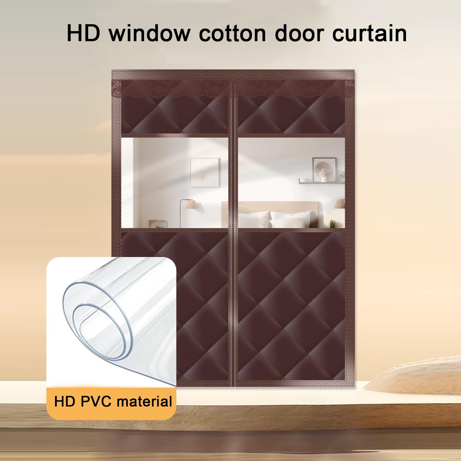 Rideau Thermique Thermique d'hiver, Rideau de Porte a Isolation Thermique Magnétique, Rideaux de Porte d'isolation en Matériau Imperméable en PU, Rideau Thermique Isolant Anti Froid et Chaleur(Gray,85