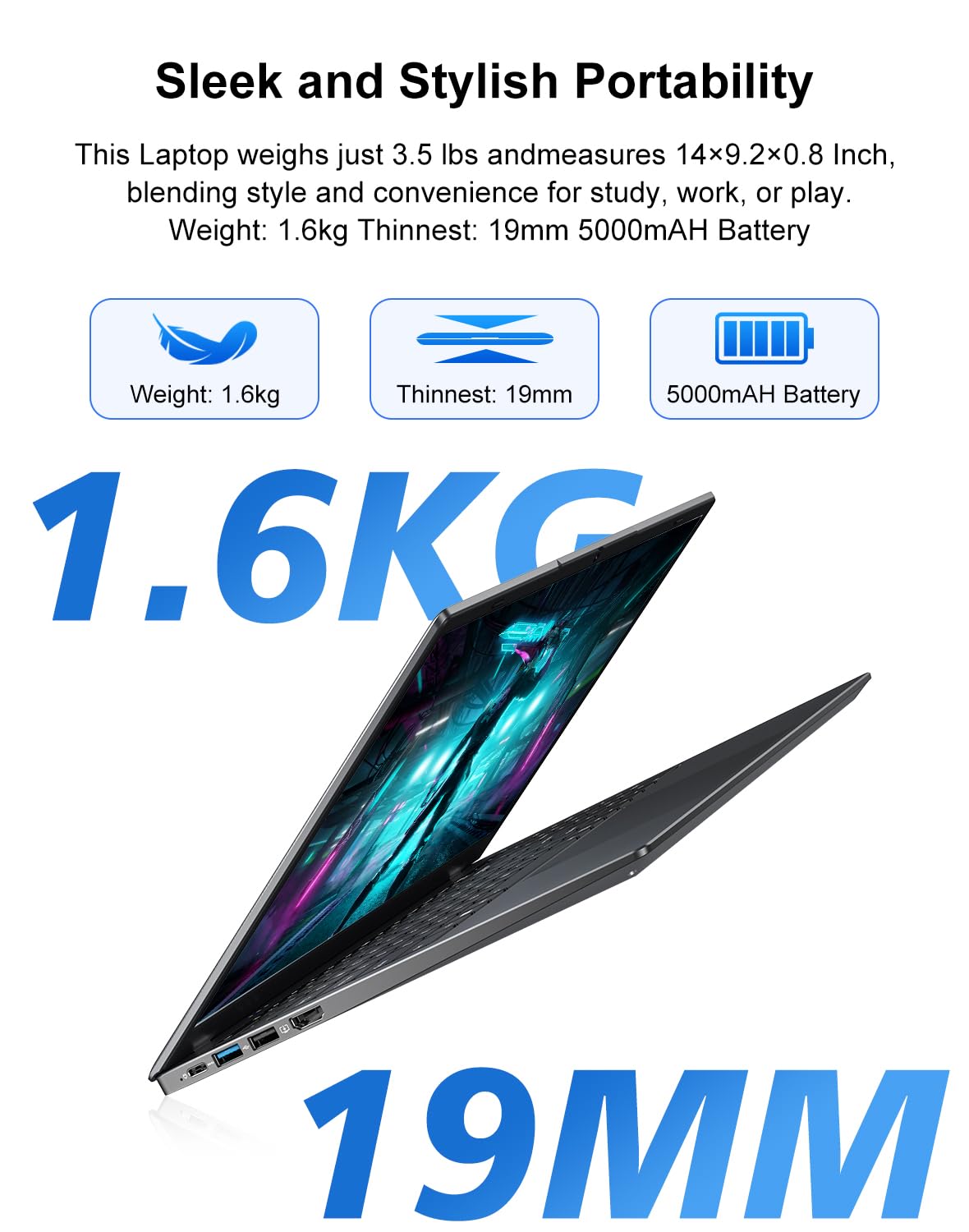 Amazon.co.jp: BLUEING 15.6インチノートパソコン、ノートパソコン