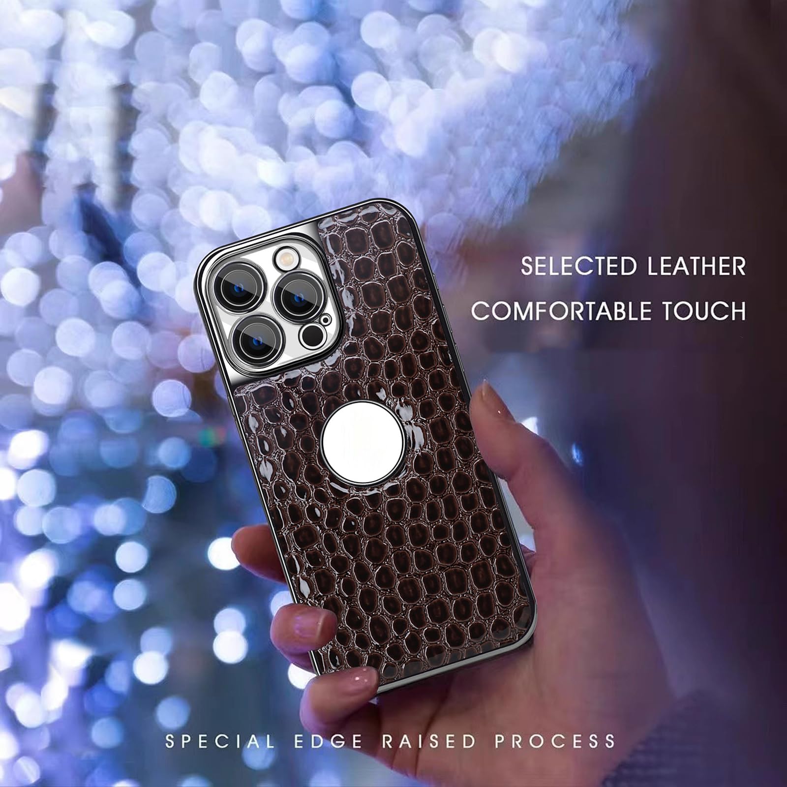 Etui na telefon komórkowy iPhone 16 Pro Max / 16 Pro / 16 Plus/16, magnetyczne etui na telefon komórkowy, galwanizowane, ultracienkie, ze wzorem krokodyla, etui ochronne z logo, czerwone, 16