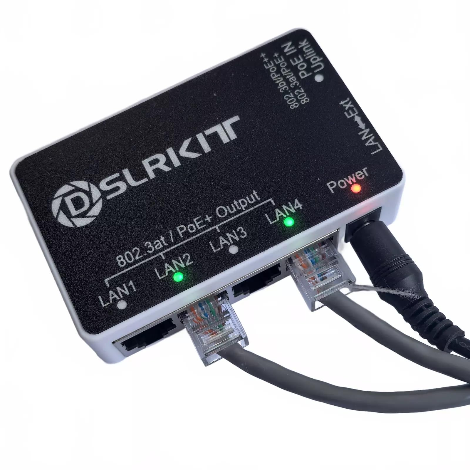 PoE++ 90 W 5-portowy (1 wejście PoE - 4 wyjścia PoE) Gigabit PoE Pass-Through Switch PoE Extender Cascade Repeater 802.3bt