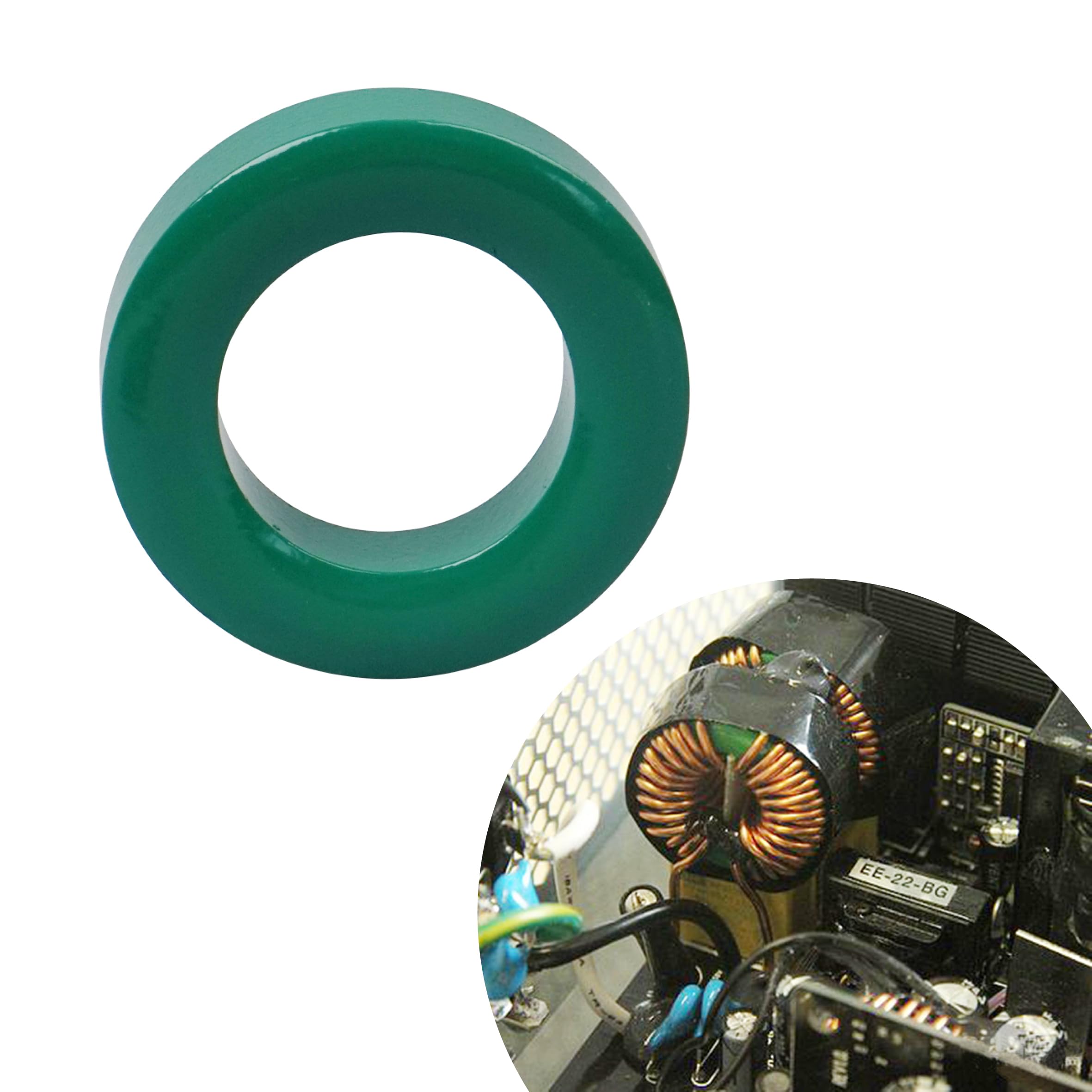 T200-2 Lot de 2 noyaux de ferrite en forme d'anneau | Lot de 2 anneaux magnétiques à haute fréquence pour applications industrielles et scientifiques