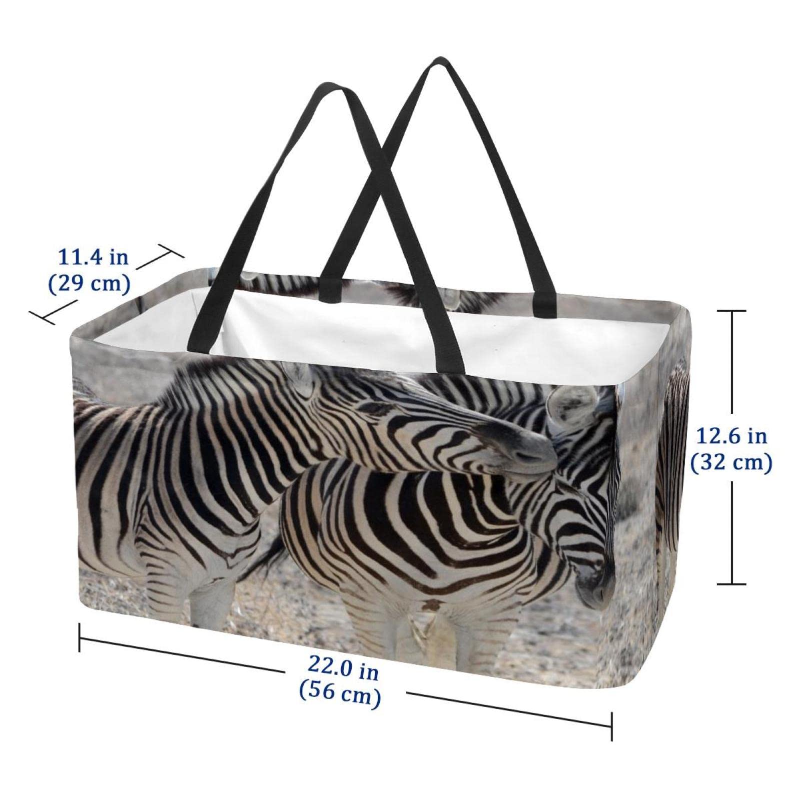 Borsa Della Spesa Riutilizzabile LA HAUTE – Tessuto Oxford Impermeabile – Pieghevole – Stampa Animal Mobilization