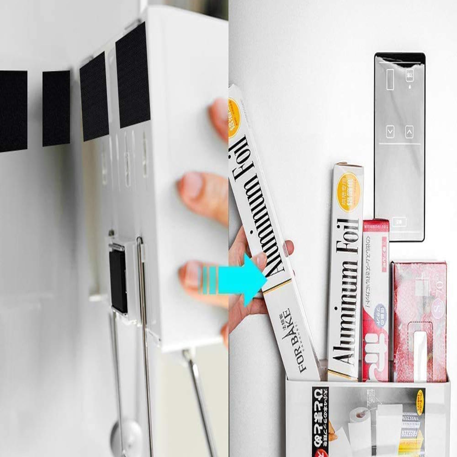 BRAVESHINE 2x4 Inch Removable Hook and Loop Tape with Adhesive - 12 Sets Strong Stick Fasten Mounting Tape for Wall Picture Hanging, Couch Cushions, Guitar Pedal Board Non Sliding Use - Black Tapes