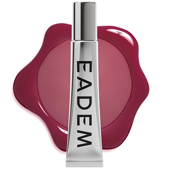 EADEM Le Chouchou Lip Softening Balm, Lip Gloss for Women, Overnight Hydrating & Moisturizing Luxury Lip Balm, 0.5 oz, Bissap Glaze