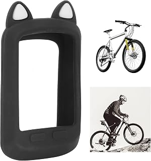 Bike Odometer Protective, Bicycle Computer Protective Cover Silicone Anti‑drop Shell Case Cat Ear Protective Sleeve