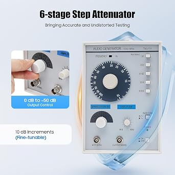 Signal Generator, 10Hz-1MHz Adjustable Low Frequency with High Precision