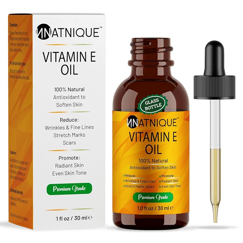 Natnique Óleo de Vitamina E com D-Alfa-Tocoferol, 30 mL