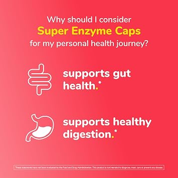 Twinlab Super Enzyme Caps, Constipation Supplement 50 Capsules