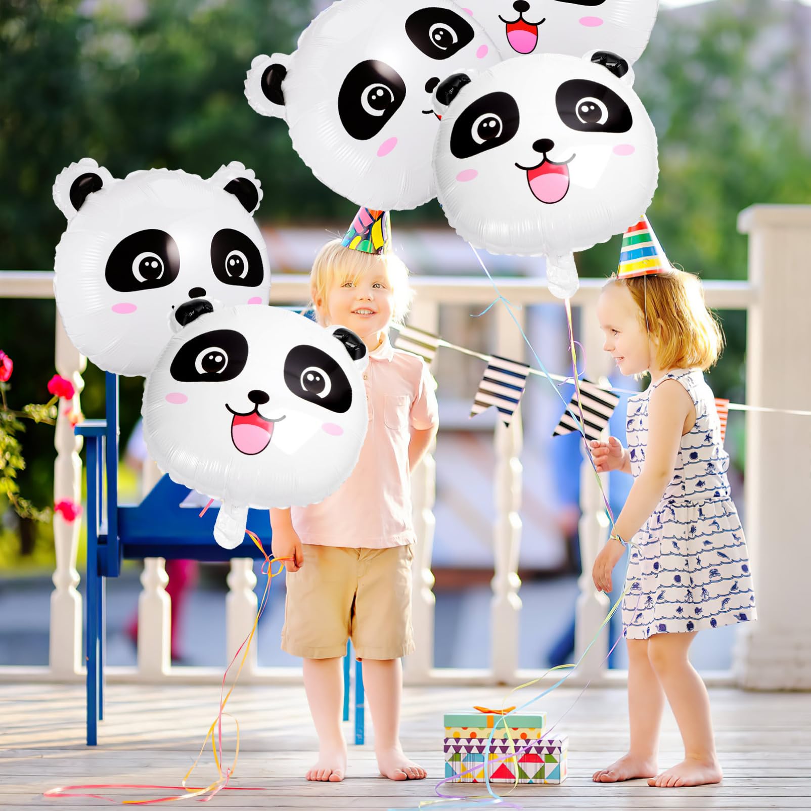 Garneck 100 Pezzi Palloncini Panda Gigante Decorazione Festival Panda Foil Festa Festival Foil